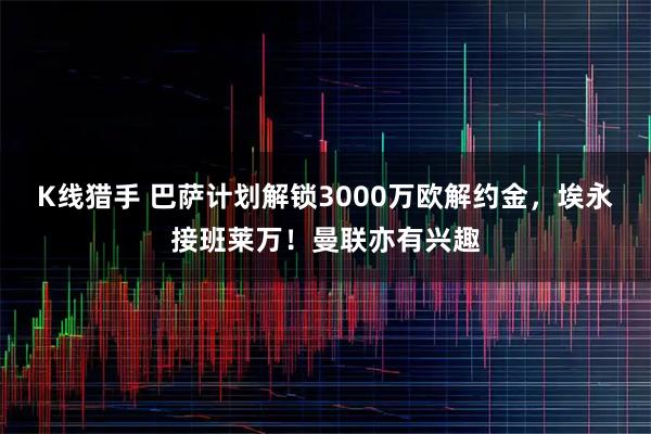 K线猎手 巴萨计划解锁3000万欧解约金，埃永接班莱万！曼联亦有兴趣